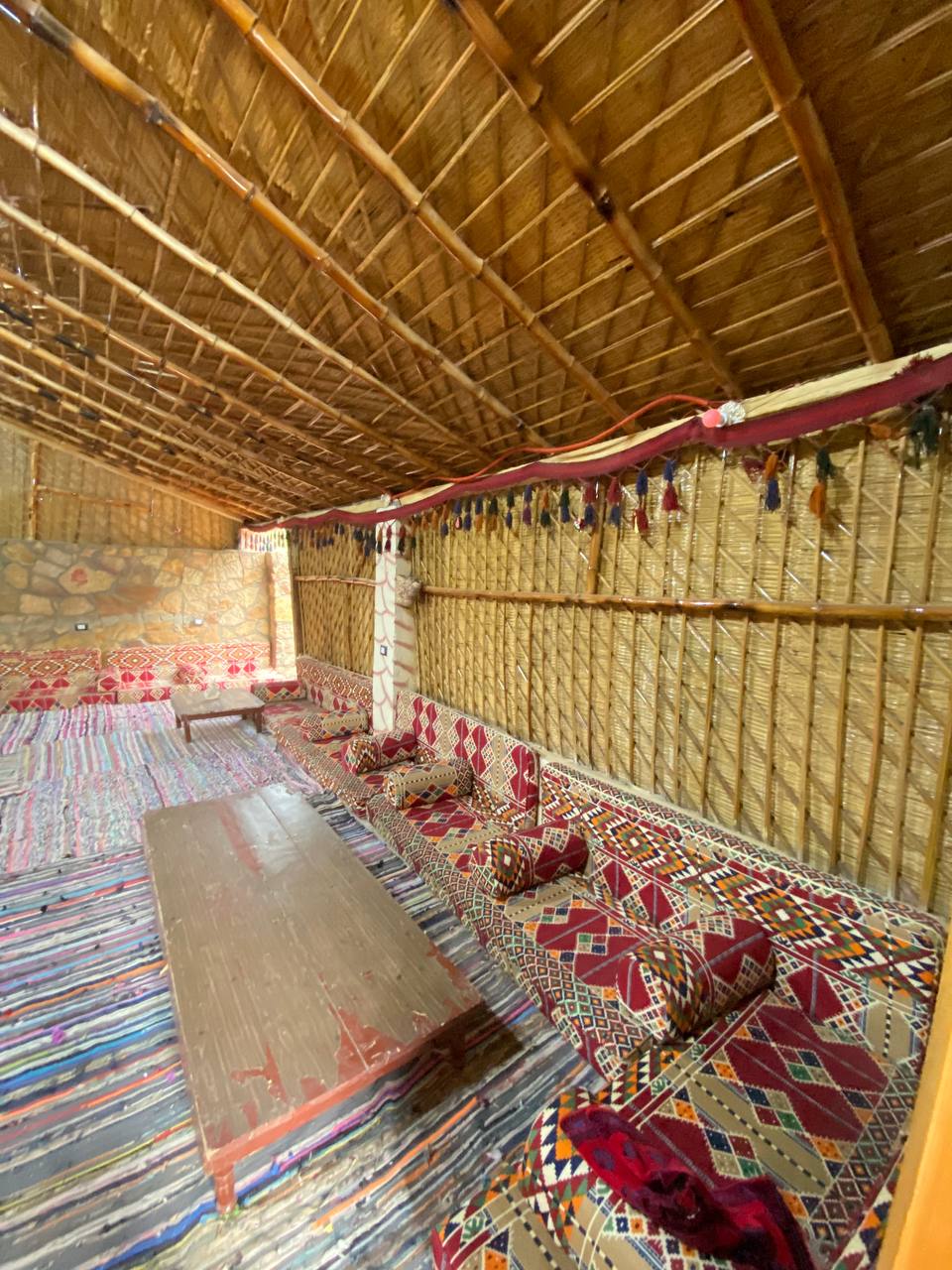 Bedouin majlis and seating area