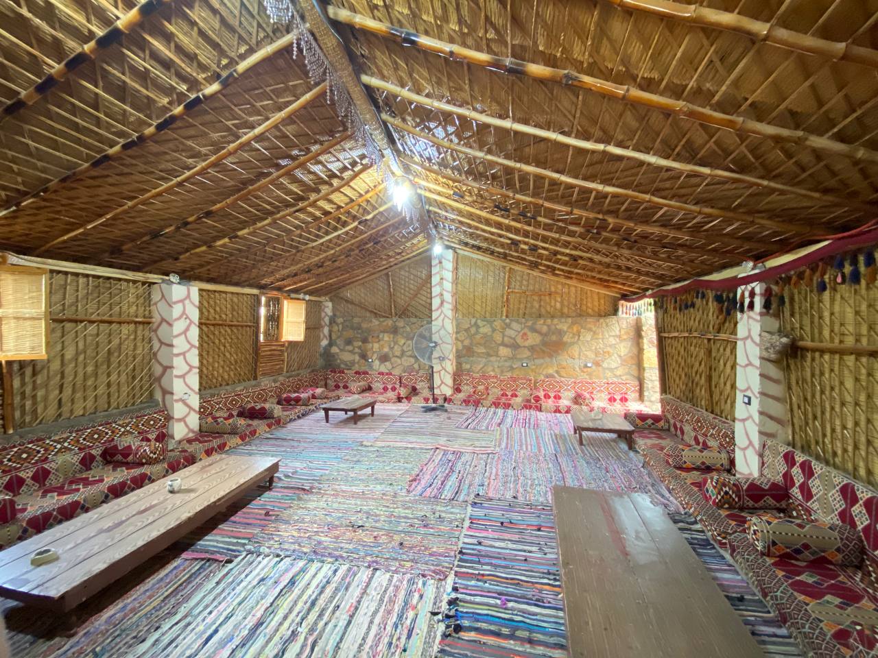 Bedouin majlis seating area