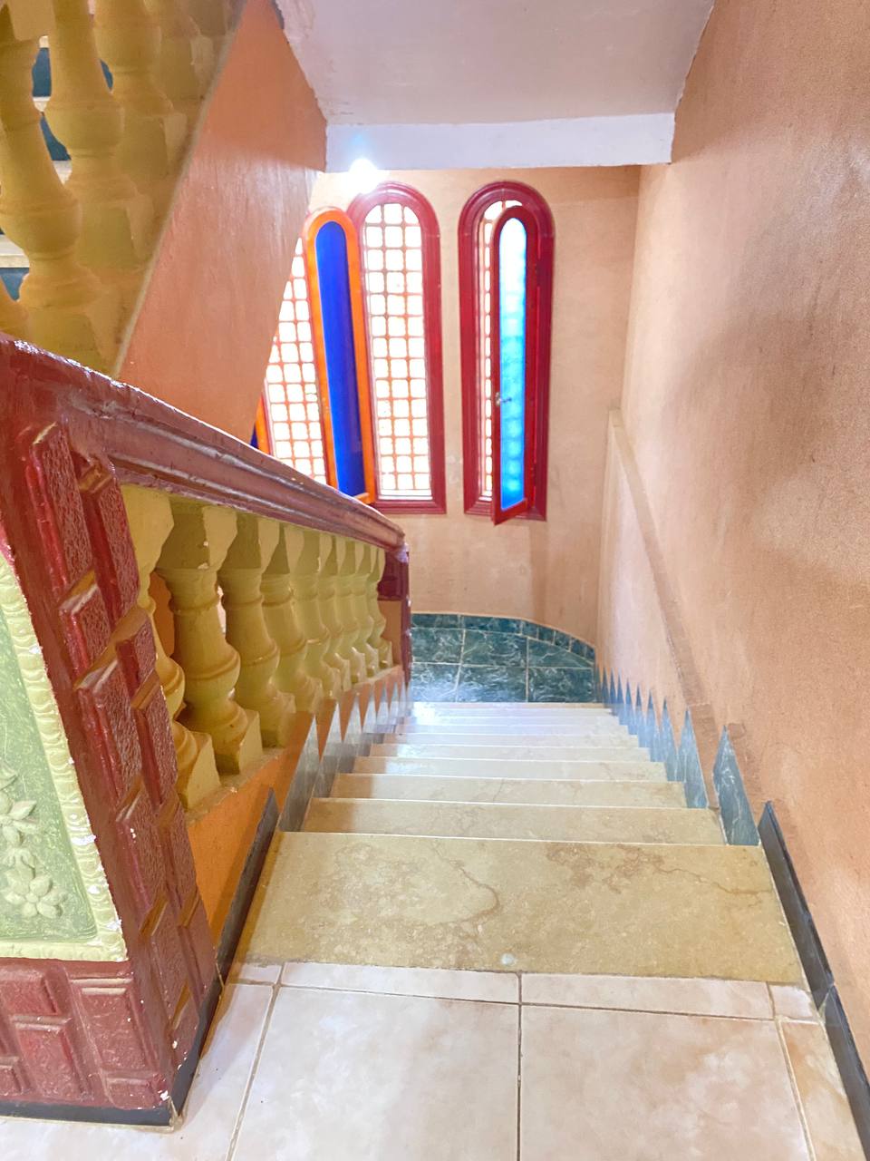 Colorful stairwell