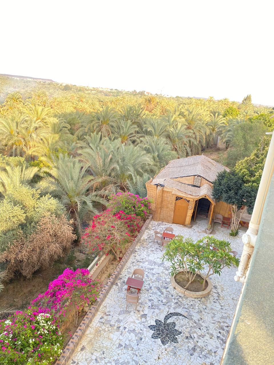 Hotel courtyard view