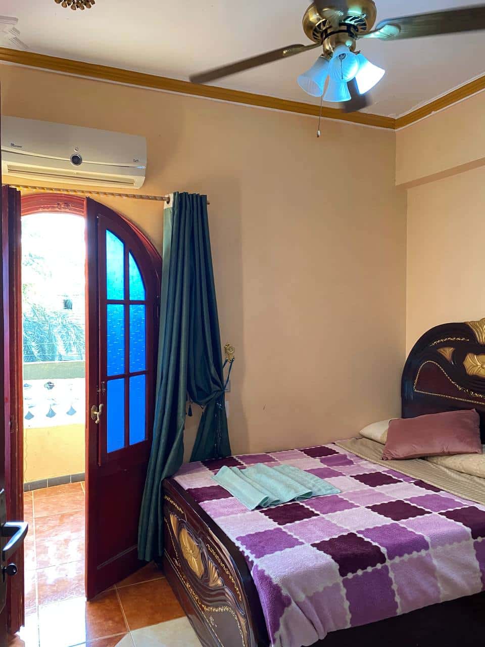 Room with balcony