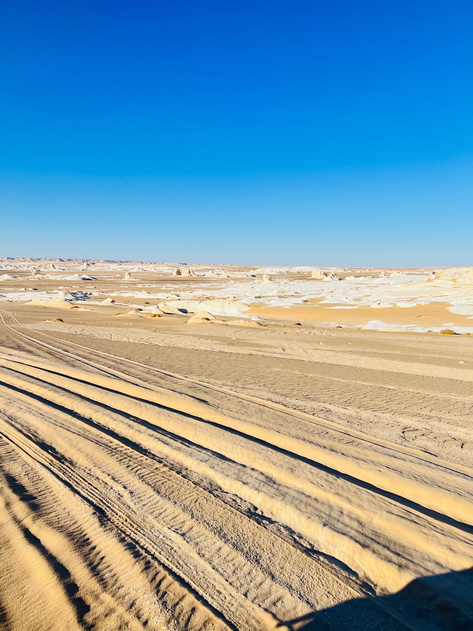 Expedition vehicle and camping equipment prepared for Al-Gara Cave Egypt
