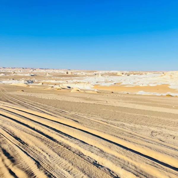 White Desert off-road route during a four-day safari